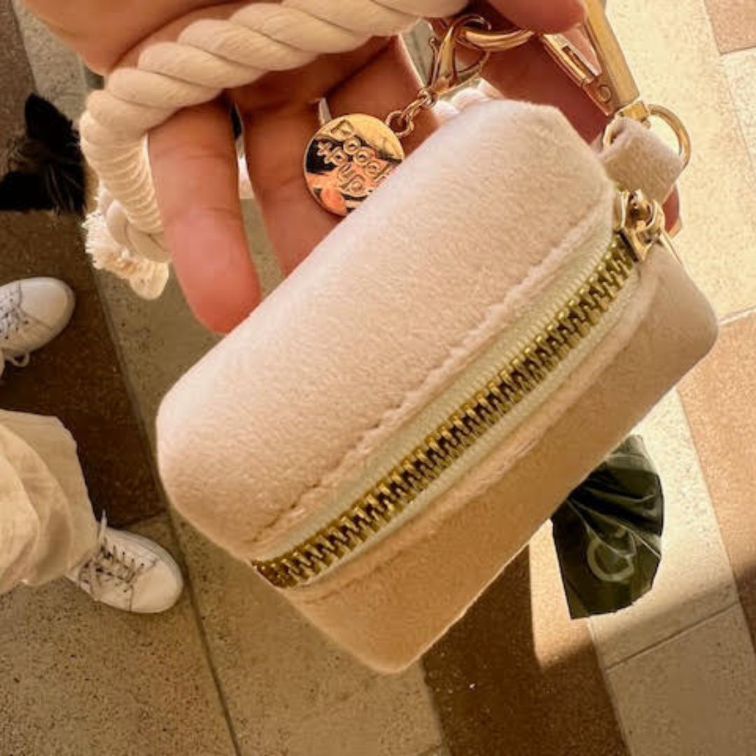 Soft Neutral Poop Bag Holder