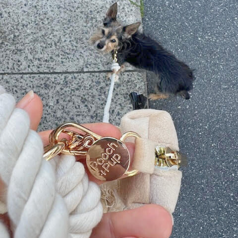 Soft Neutral Poop Bag Holder